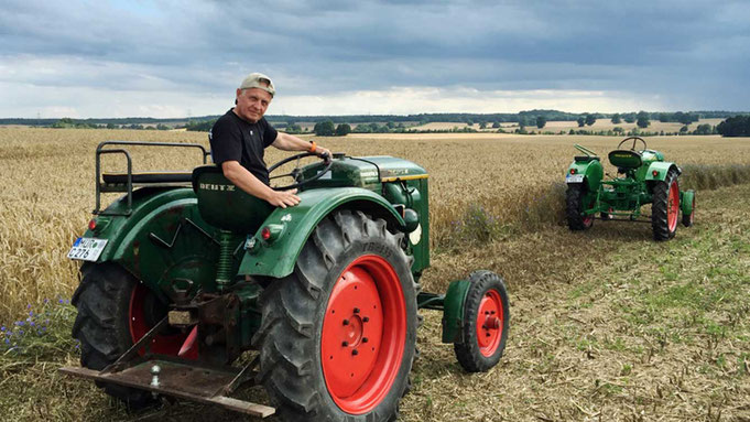 treckerausflug.de - Oldtimervermietung - Mietfahrzeug 15er Knubbel Deutz F1L 514