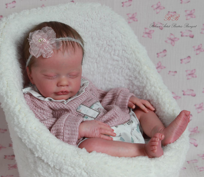 Rebornbaby Primrose asleep