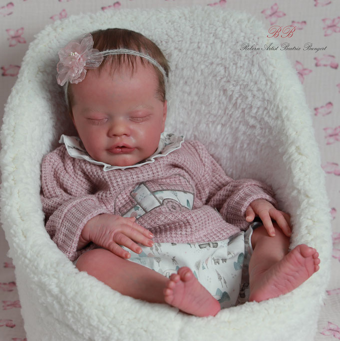 Rebornbaby Primrose asleep