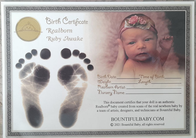 Rebornbaby Ruby awake