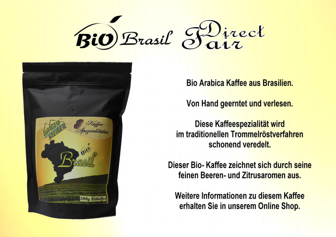 Bio Röstkaffee aus Brasilien mit feinen Beeren- und Zitrusaromen