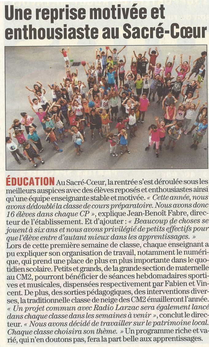 Rentrée 2018