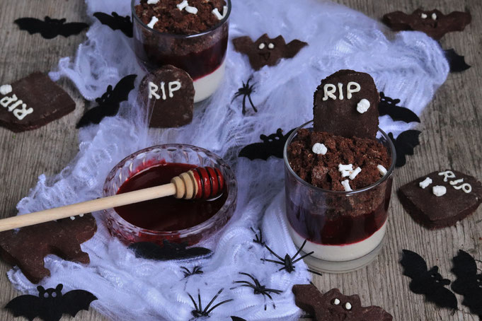 Halloweendessert im Glas