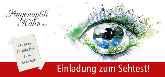 Einladung zum Sehtest