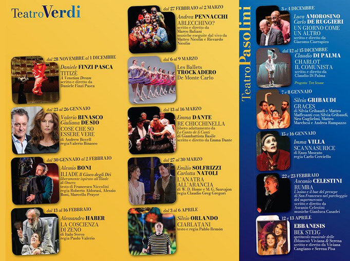 STAGIONE TEATRALE 2024 / 2025 TEATRO COMUNALE GIUSEPPE VERDI DI SALERNO