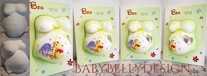Oberflachenglattung Und Gestaltung Eines Babybauch Gipsabdruckes Babybellydesign Gipsabdruck Vom Babybauch Babybauchabdruck