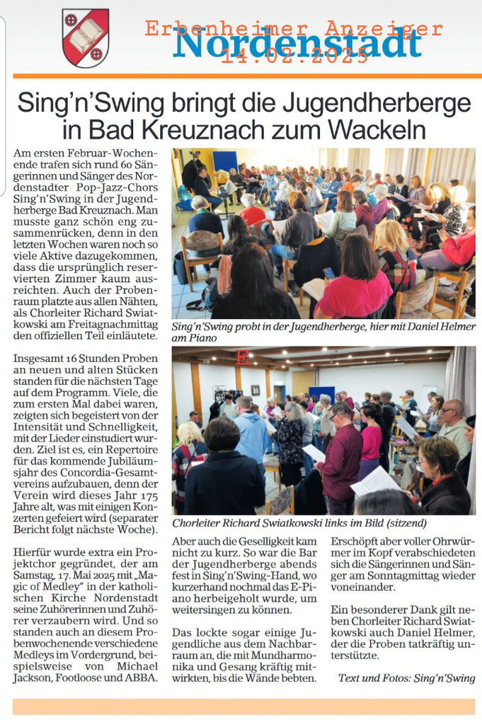 2025-Sing'n'Swing bringt die Jugendherberge in Bad Kreuznach zum Wackeln