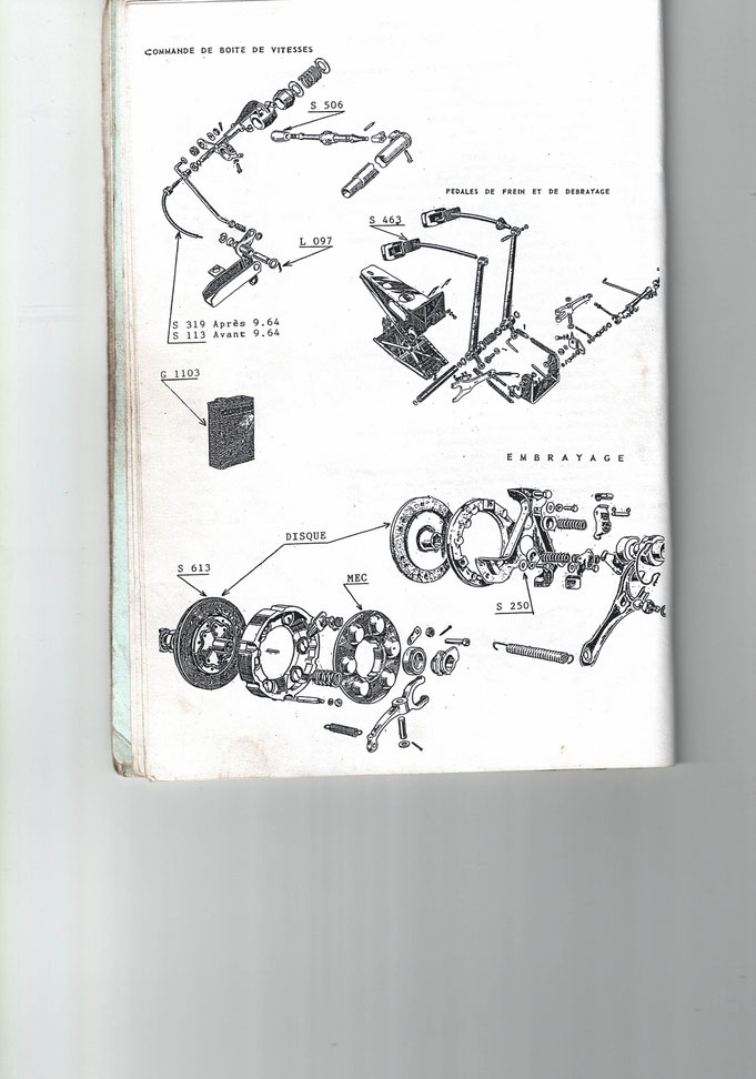 Commande de boite a vitesses et boite a vitesse ci dessous autre éclater ...