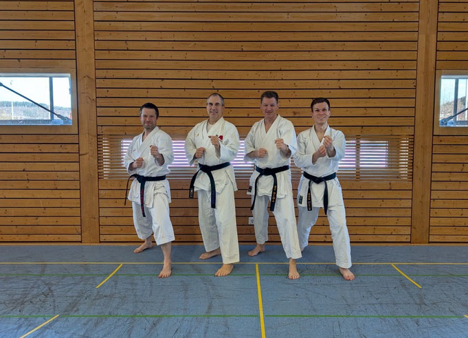Marcus, Uwe Careni, Kai-Uwe und Christian (von links nach rechts)