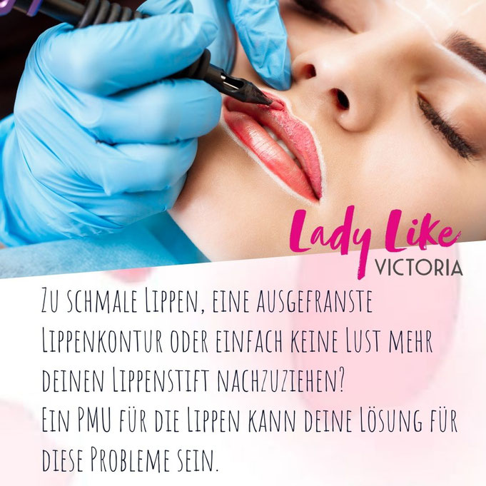 Lippen Permanent Make-up für gent NRW in Wuppertal Elberfeld