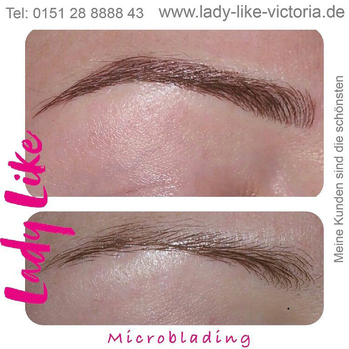 Augenbrauen Pigmentierung / Permanent Make-up Microblading Düsseldorf