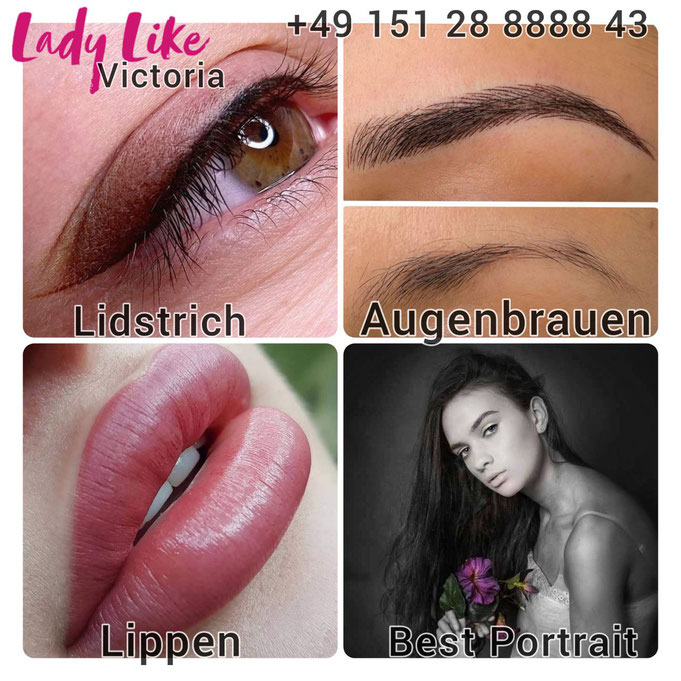 Permanent Make-up, Microblading, Augenbrauen, Lidstrich, Lippen, Portrait