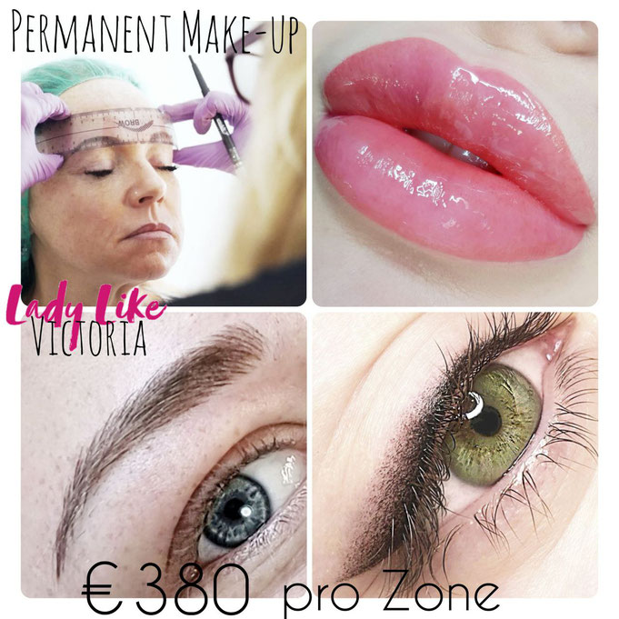 Köln, Permanent Make-up, Eine Zone - Augenbrauen, Lidstrich oder Lippen -  kostet 380,- EUR 