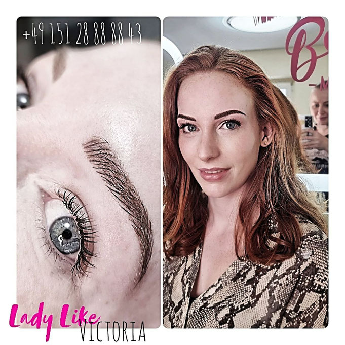 Augenbrauen Permanent Make-up Haarzeichnung