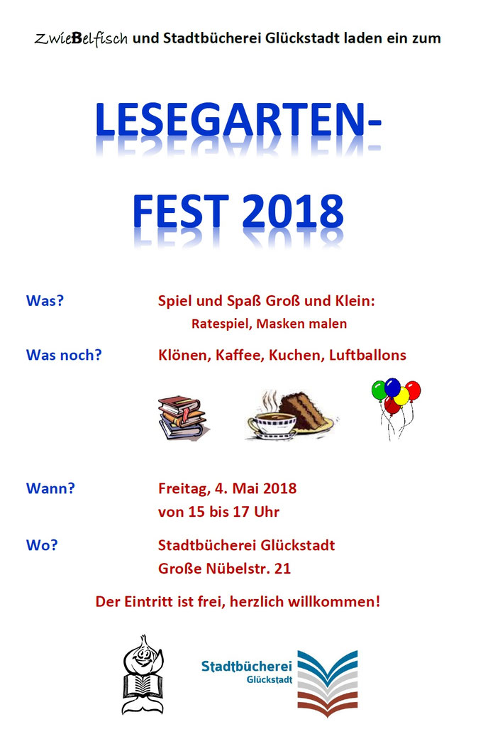 Lesegartenfest Plakat 2018