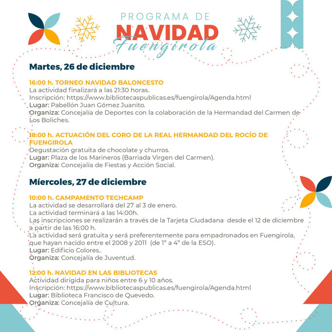 Programa de la Navidad en Fuengirola