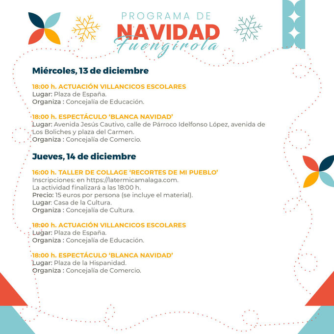 Programa de la Navidad en Fuengirola