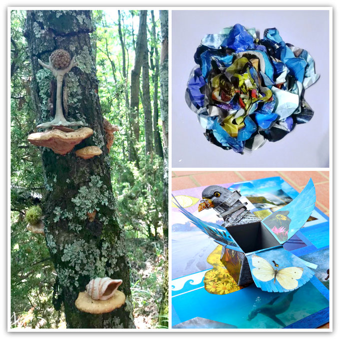 Examples of participants work in the Sparks of Wonder Program.