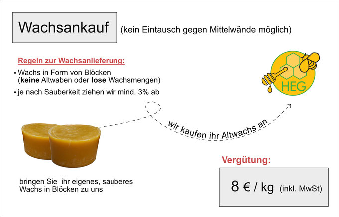 Wachsankauf, Bienenenwachs, Entdeckelungswachs, Ankauf deines Wachs