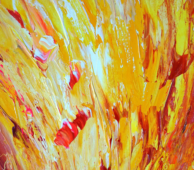 Detail des abstrakten Gemäldes