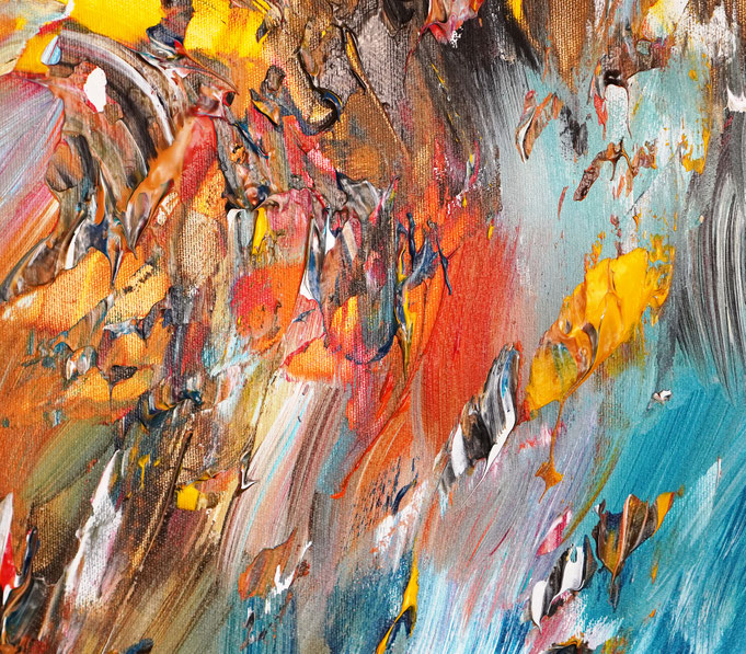 Detail des abstrakten Gemäldes