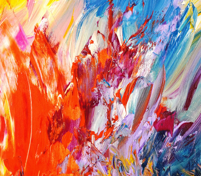 Detail des abstrakten, emotionalen Unikats