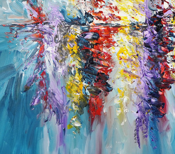 Detailfoto des Gemäldes Seaside Rendezvous M 6 vom Kunstmaler Peter Nottrott