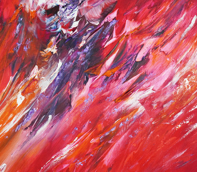 Detail des abstrakten, emotionalen Unikats