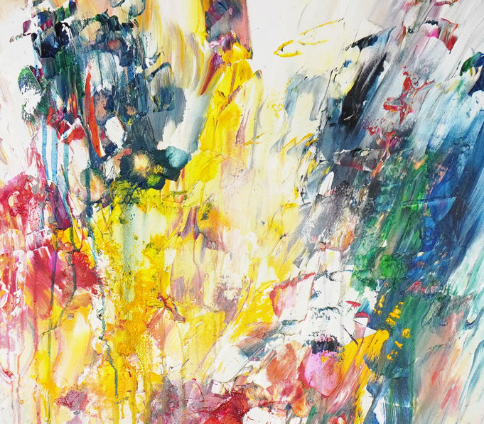 Detail des abstrakten, emotionalen Unikats