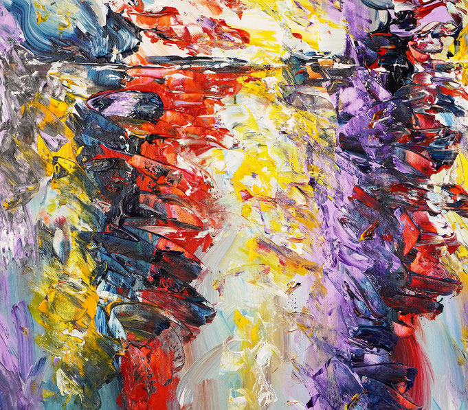 Detailfoto des Gemäldes Seaside Rendezvous M 6 vom Kunstmaler Peter Nottrott