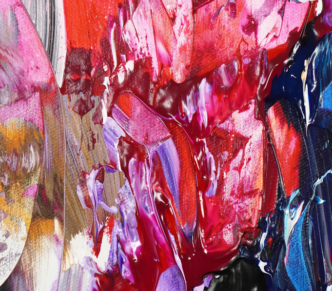 Detail des abstrakten, emotionalen Unikats