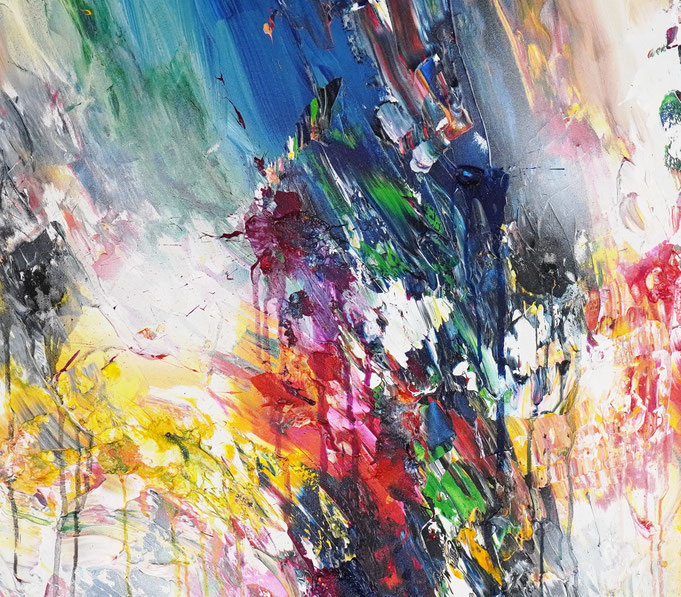 Detail des abstrakten, emotionalen Unikats