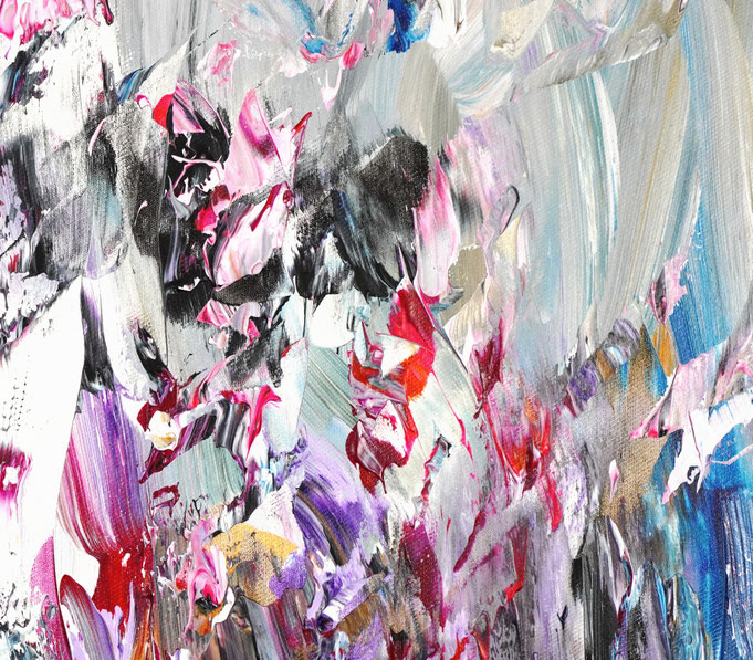 Detail des abstrakten, emotionalen Unikats