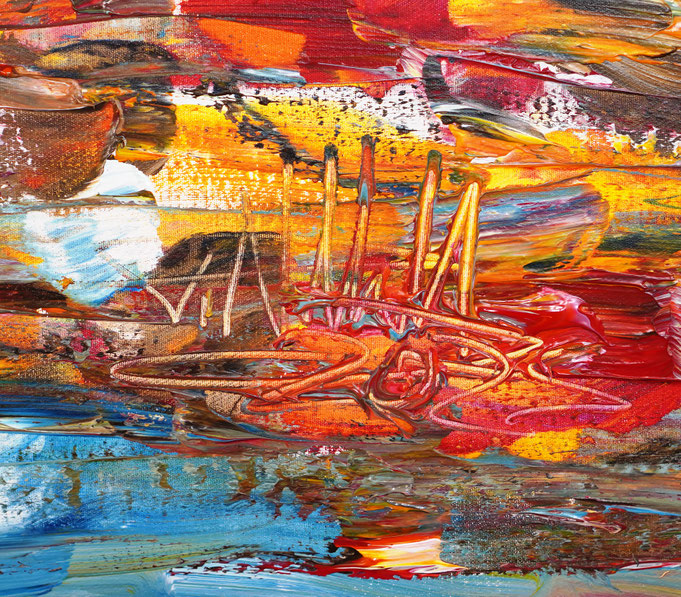 Signatur und Entstehungsjahr, unten rechts auf dem Gemälde