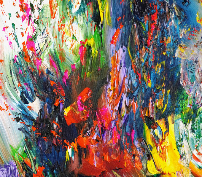 Detail des abstrakten Gemäldes