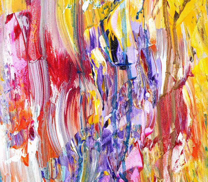 Detail des abstrakten Gemäldes