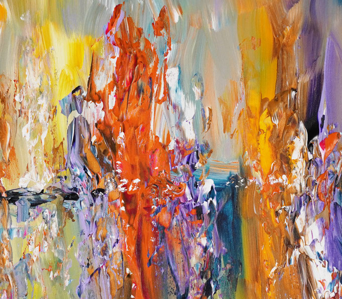 Detailfoto des Gemäldes Seaside Rendezvous M 7 vom Kunstmaler Peter Nottrott