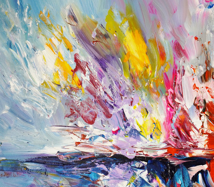Detailfoto des Gemäldes Seaside Rendezvous M 7 vom Kunstmaler Peter Nottrott