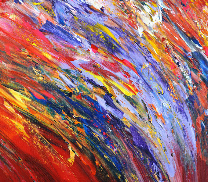 Detail des abstrakten Gemäldes