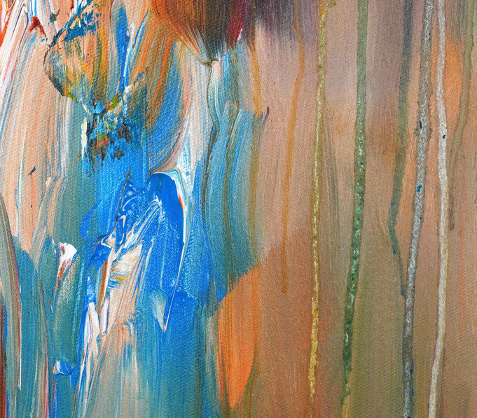 Detail des abstrakten Gemäldes