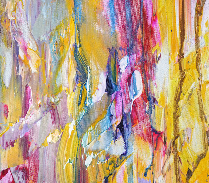 Detail des abstrakten Gemäldes