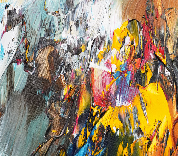 Detail des abstrakten Gemäldes