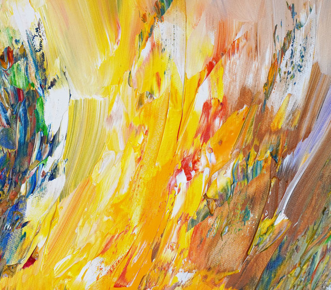 Detail des abstrakten Kunstgemäldes von Peter Nottrott