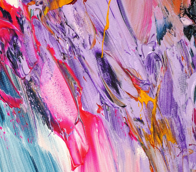 Detail des abstrakten, emotionalen Unikats