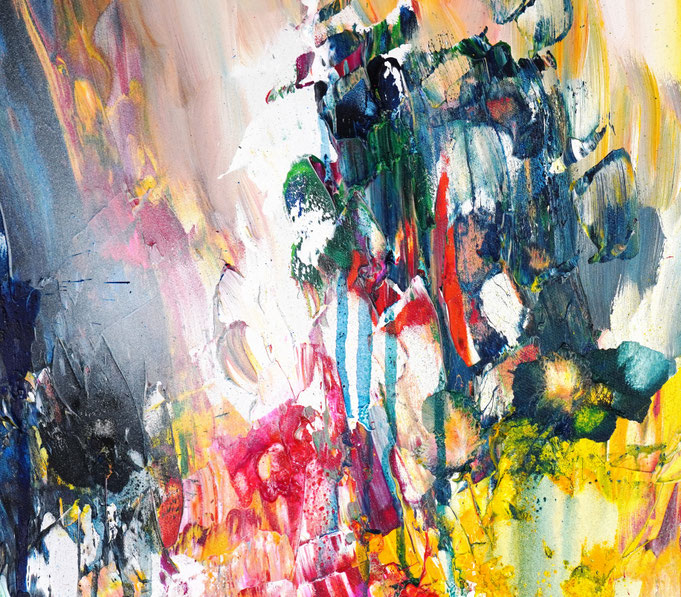 Detail des abstrakten, emotionalen Unikats