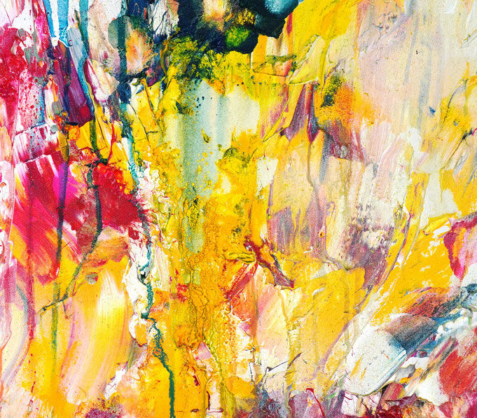 Detail des abstrakten, emotionalen Unikats
