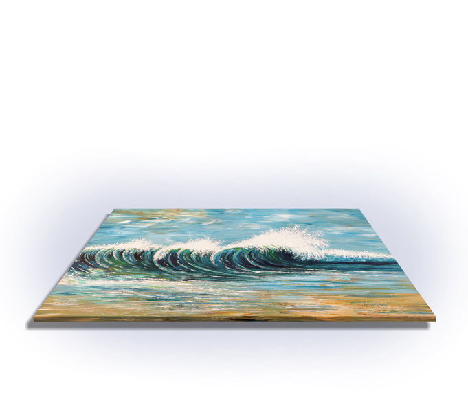 peter nottrott, Originalgemälde, acryl, blau,  maritim, Meer, Wasser, Wind, Wellen 