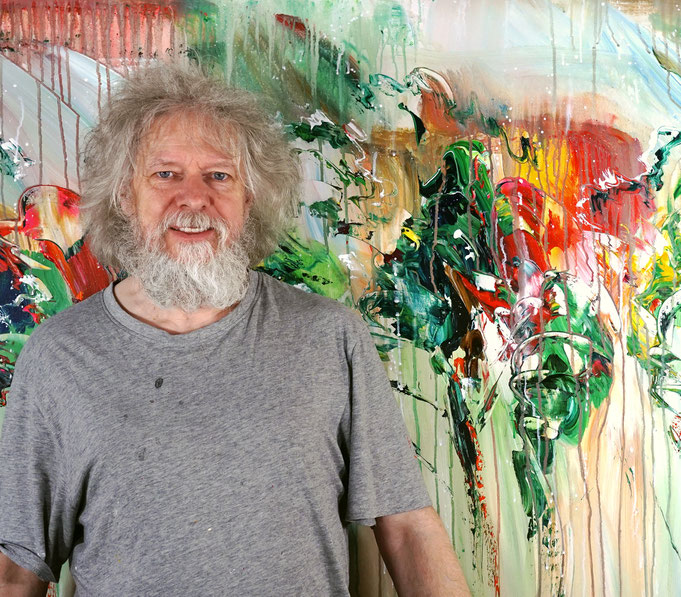 ... gerade fertig gemalt: Peter Nottrott mit Green Nature Impressions L 1