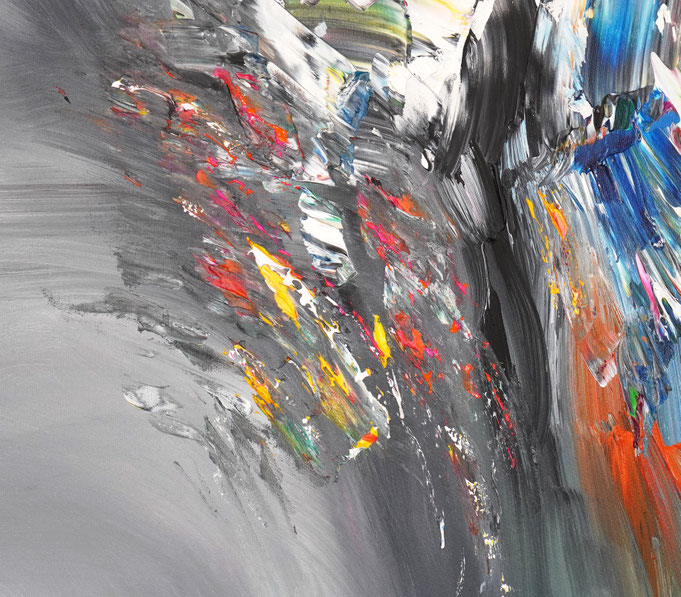 Detail des abstrakten Gemäldes