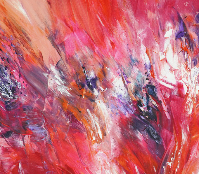 Detail des abstrakten, emotionalen Unikats